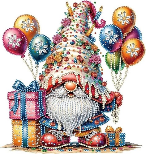 Diy birthday gnome diamond - diy,