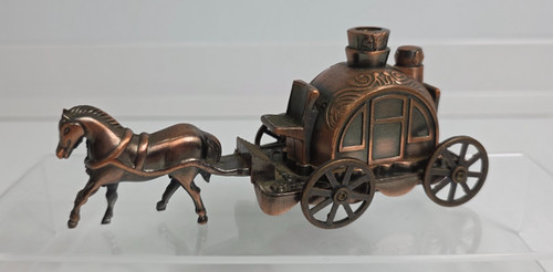 Horse carriage vintage table - vintage,