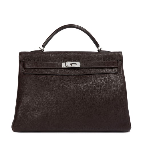 Hermès kelly 40 chocolate - 40,