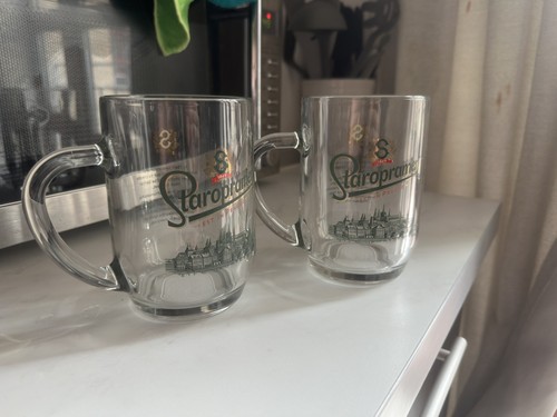 Staropramen pint glasses - pint,