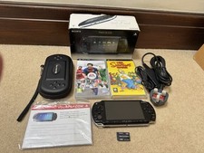 Sony PSP-2003PB Console With The Simpsons, FIFA13, 4GB SD Card, Charger & Case