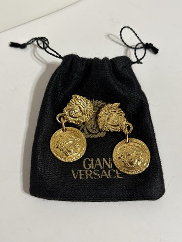 Vtg gianni versace gold medusa - vtg,