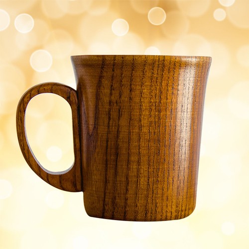Coffee tea mug wooden - coffee,