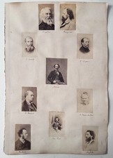 CDV Photos Famous 19th Century
