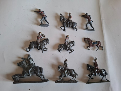 Vintage flat lead - flat, soldiers
