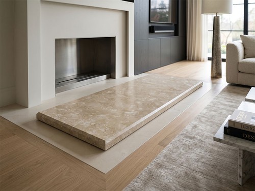 Crema marfil limestone - limestone, hearth