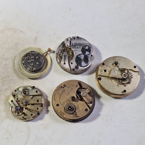 Five antique gents movements - gents,
