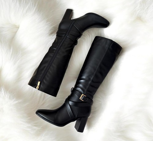 Womens black knee - black, high