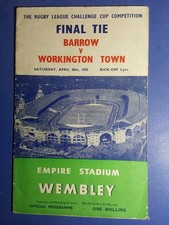 Challenge Cup Final Barrow v Workington Town 30th April 1955
