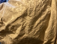 Lovely Gold Damask French Pleat Curtains 104 “ W X62 “ Length