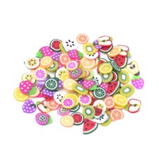 Polymer clay mini fruit - , slices