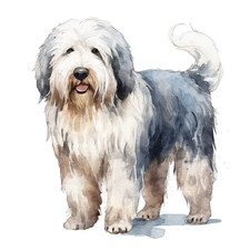 4x bobtail car sticker 9x9 cm