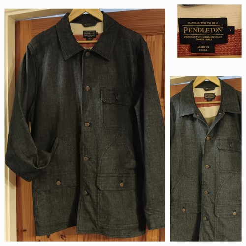 Pendleton denim chore jacket - denim,