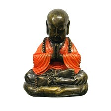 Shaolin Monk Statue in Gold