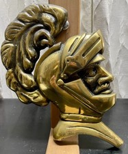 Vintage Cast Metal Knight Head