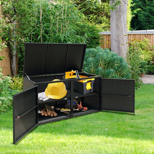Wicker storage bin - storage, garden