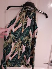 Girls Leaf Design Sleeveless