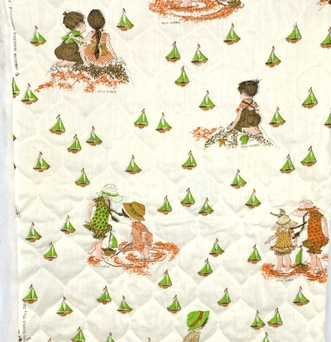 Vtg holly hobbie quilted - hobbie,