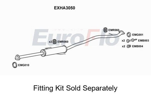 Rear muffler silencer insert - muffler,