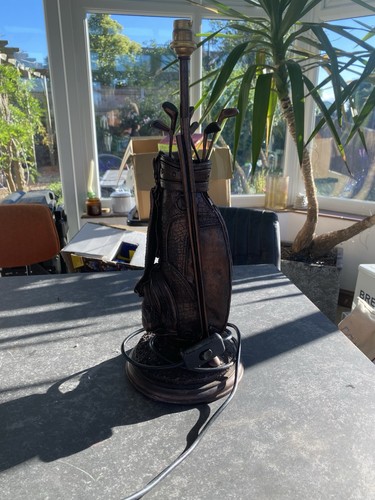 Golf bag table lamp with - table,