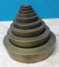 Set Of 9 Avery Stacking Brass