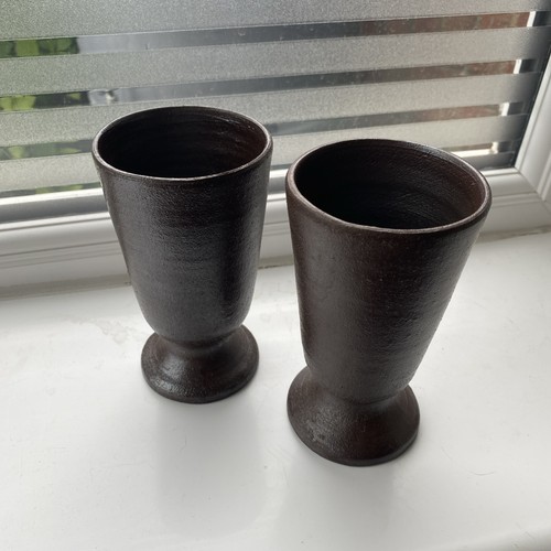 Vintage studio pottery goblets - vintage,