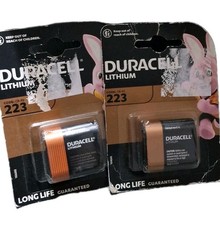 2 X Duracell 223 6V Lithium