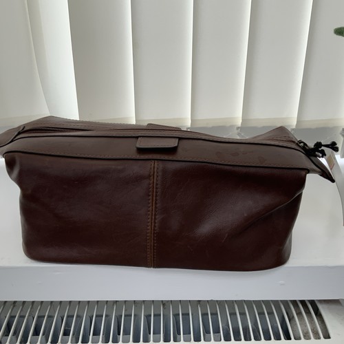 Men faux brown leather - men's,