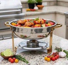 Round Stainless Steel Chafing