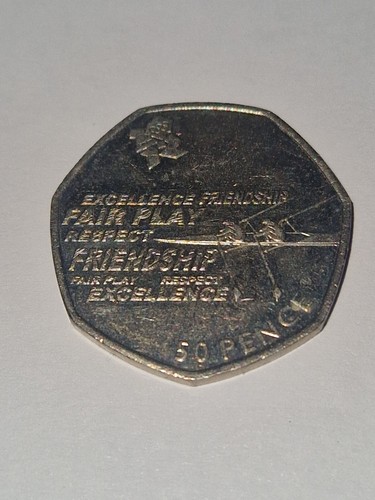 Olympic 50p coins fifty - olympic,