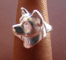 Small Sterling Silver Akita