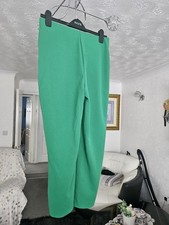 Kim & Co Women's Trousers Small Pnte Crape Deep Emerald