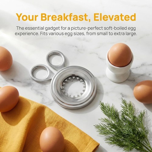 Stainless boiled egg - boiled, topper