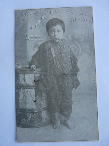Edwardian postcard ragged boy - postcard,