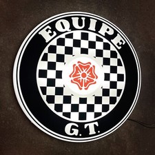 BOND EQUIPE GT GARAGE LED ILLUMINATED WALL LIGHT SIGN VINTAGE CAR TRIUMPH GT4S