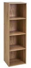 4Tier Cube Storage Unit Bookcase Wooden Storage Cabinets Book Shelf Display Unit