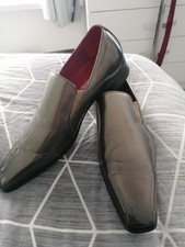 Men's Giovanni Grey/bronze Slip-on Shoes Size UK 9 