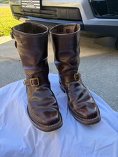 Wesco Mister Lou Engineer Boots Brown Maryam Horsehide Size 11E