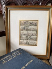 Antique Aquatint Baxter Le