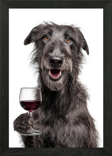 Scottish deerhound dog with - scottish,