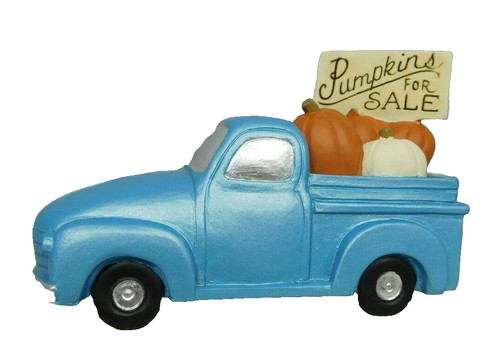 Truck with sign - truck, "pumpkins