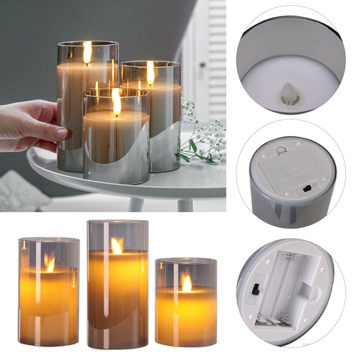 Set flameless led candles - set,