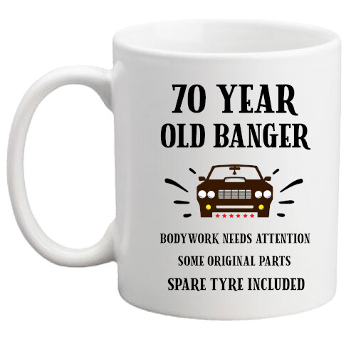 70th birthday mug - ,, funny