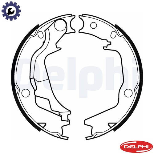 Brake shoe set - brake,