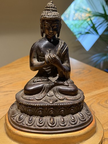 Tibetan bronze buddha statue - bronze,
