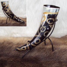 # A Large Hand Carved - Ringed