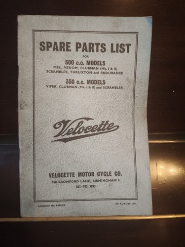 Velocette motor cycle - motor, co