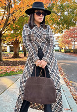 Zara Long Plaid Check Shirt