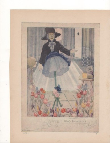 Vintage fairy tale print - fairy, by