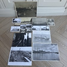 Job Lot Vintage Maritime Photographs Mainly – Ships, Ports & Dockyards